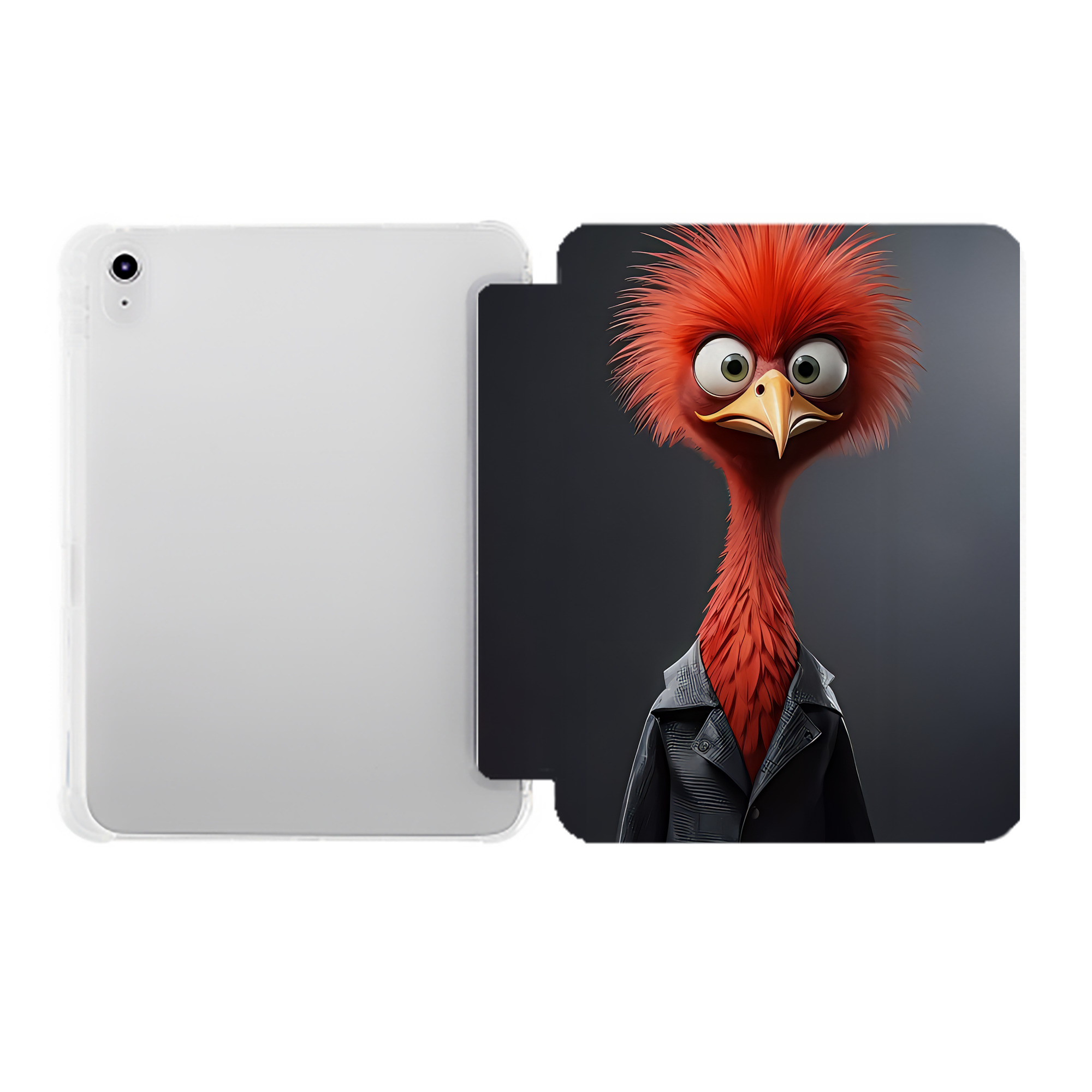 （画像用） Angry Birds アングリーバード IPad ケース ペン収納付き 三つ折りスタンド PUレザー×シリコン 対応機種9.5/10.5/10.9インチ